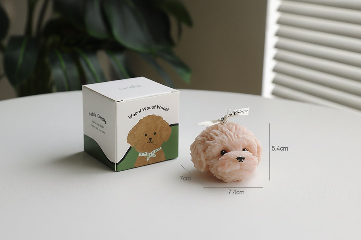 Cozy Dog Candle | Aesthetic Home Decor & Gift