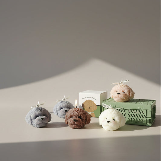Cozy Dog Candle | Aesthetic Home Decor & Gift