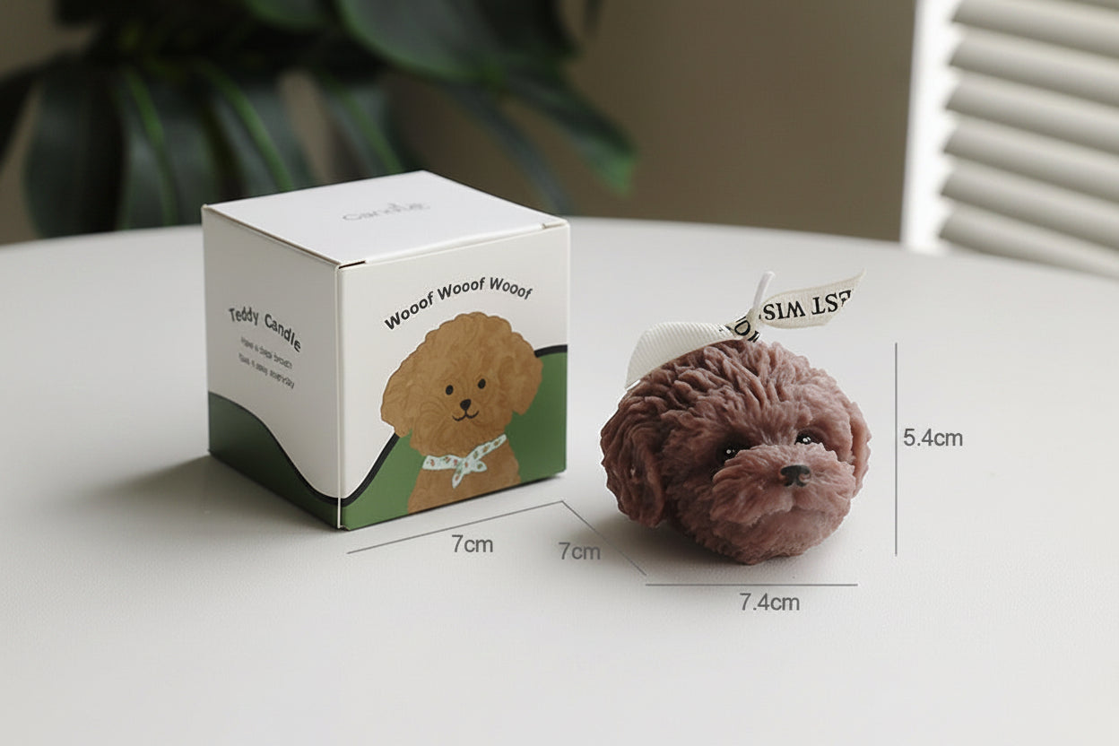 Cozy Dog Candle | Aesthetic Home Decor & Gift