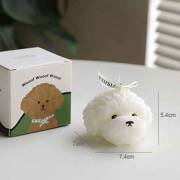 Cozy Dog Candle | Aesthetic Home Decor & Gift